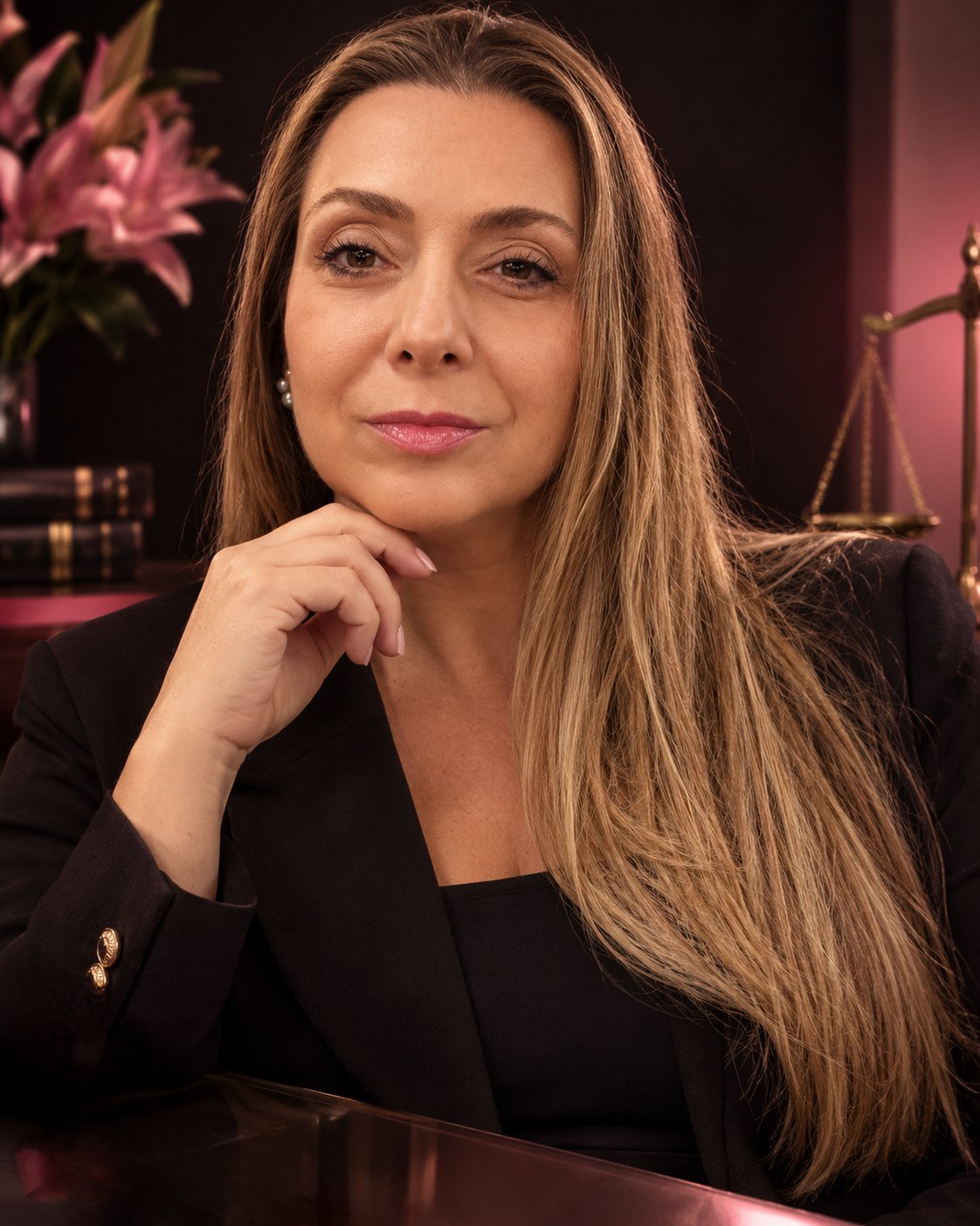 Retrato da advogada Angélica Carbonaro